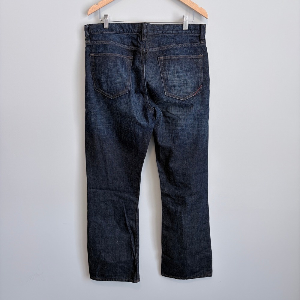 Banana Republic Boot Cut Jeans Dark Wash Denim Casual Relaxed Fit Blue Men 34/32 - Picture 5 of 10